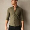 Carter Long Sleeve Shirt - Khaki Green -Blakely Clothing Store 1855AKhakiGreen LEADD