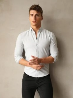 Cortona Shirt - Pastel Blue 6 Cortona Shirt - Pastel Blue -Blakely Clothing Store 1855ALightBlue 03D