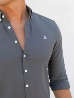 Otto Long Sleeve Shirt - Charcoal -Blakely Clothing Store 1855CHARCOALD 4 b0e68708 8818 4be4 84d5 320691fa0aad