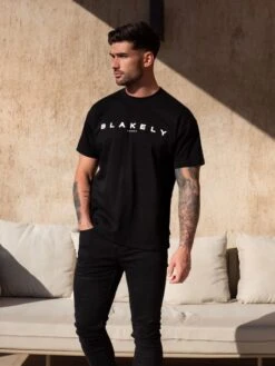 Evolved II Relaxed T-Shirt - Black -Blakely Clothing Store 1966BBlack 03D