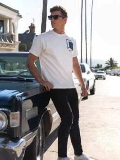 Revolve Relaxed T-Shirt - Flat White 15 Revolve Relaxed T-Shirt - Flat White -Blakely Clothing Store 1966BRAND 48D