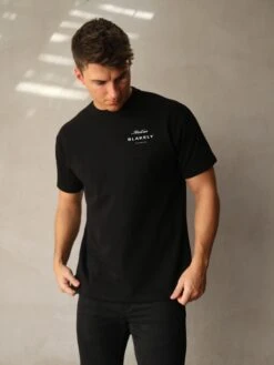Italia Relaxed T-Shirt - Black 5 Italia Relaxed T-Shirt - Black -Blakely Clothing Store 1966MMBlack 01D