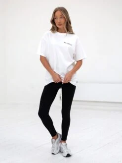 Active Studios Oversized T-Shirt - White -Blakely Clothing Store 196BSFlatWhite 07D