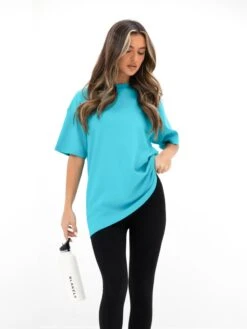 Isabel Oversized T-Shirt - Aqua 7 Isabel Oversized T-Shirt - Aqua -Blakely Clothing Store 196IWAQUA01D