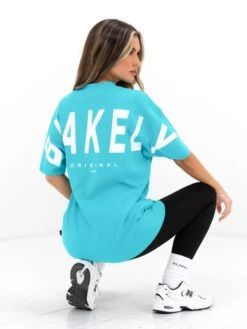 Isabel Oversized T-Shirt - Aqua 8 Isabel Oversized T-Shirt - Aqua -Blakely Clothing Store 196IWAQUA02D