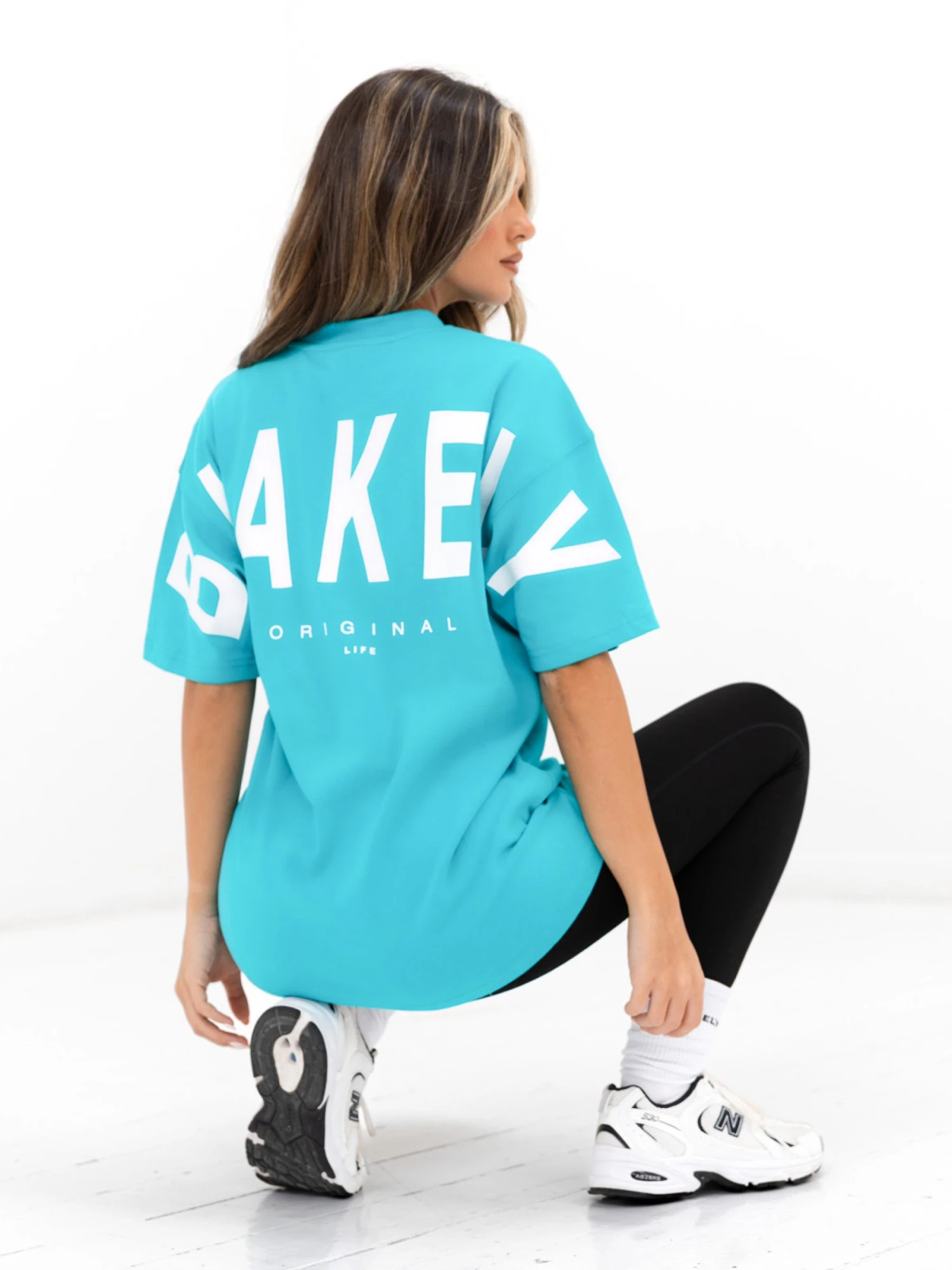 Isabel Oversized T-Shirt - Aqua 5 Isabel Oversized T-Shirt - Aqua - Image 5