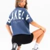 Isabel Oversized T-Shirt - Blue -Blakely Clothing Store 196IWBLUED 2