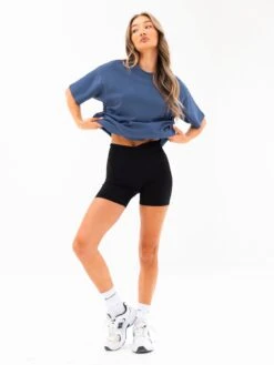 Isabel Oversized T-Shirt - Blue -Blakely Clothing Store 196IWBLUED