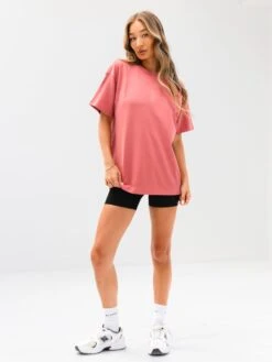 Isabel Oversized T-Shirt - Sunrise Coral -Blakely Clothing Store 196IWCORALD 3