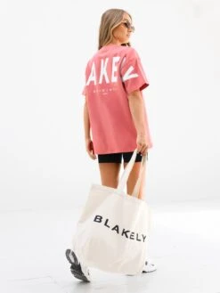 Isabel Oversized T-Shirt - Sunrise Coral -Blakely Clothing Store 196IWCORALD 4