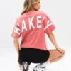 Isabel Oversized T-Shirt - Sunrise Coral -Blakely Clothing Store 196IWCORALLEADD