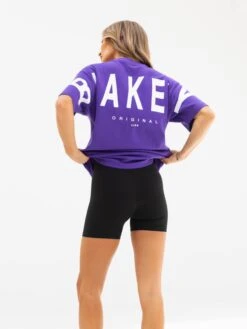 Isabel Oversized T-Shirt - Purple 10 Isabel Oversized T-Shirt - Purple -Blakely Clothing Store 196IWDARKPURPLED 2