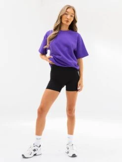 Isabel Oversized T-Shirt - Purple 8 Isabel Oversized T-Shirt - Purple -Blakely Clothing Store 196IWDARKPURPLED