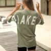 Isabel Oversized T-Shirt - Olive