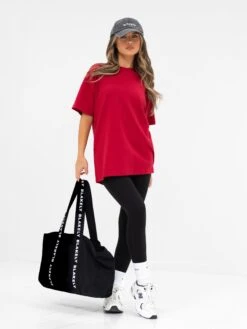 Isabel Oversized T-Shirt - Cherry Red -Blakely Clothing Store 196IWRED06D