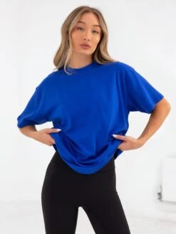 Isabel Oversized T-Shirt - Cobalt Blue 10 Isabel Oversized T-Shirt - Cobalt Blue -Blakely Clothing Store 196IW BLUED 3