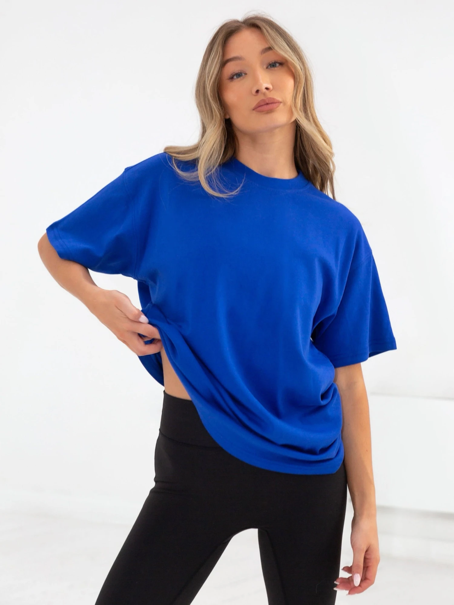 Isabel Oversized T-Shirt - Cobalt Blue 2 Isabel Oversized T-Shirt - Cobalt Blue - Image 2