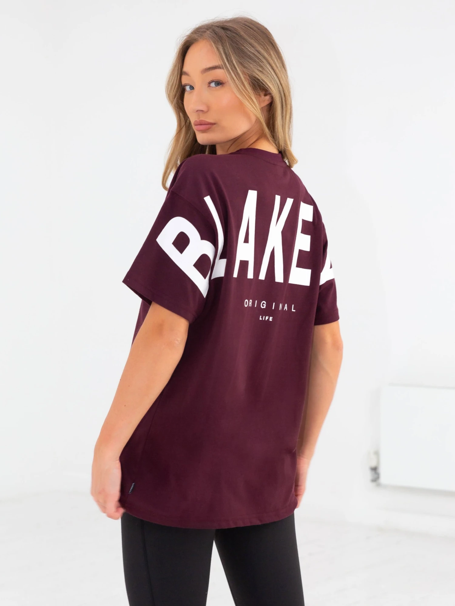 Isabel Oversized T-Shirt - Burgundy 1 Isabel Oversized T-Shirt - Burgundy