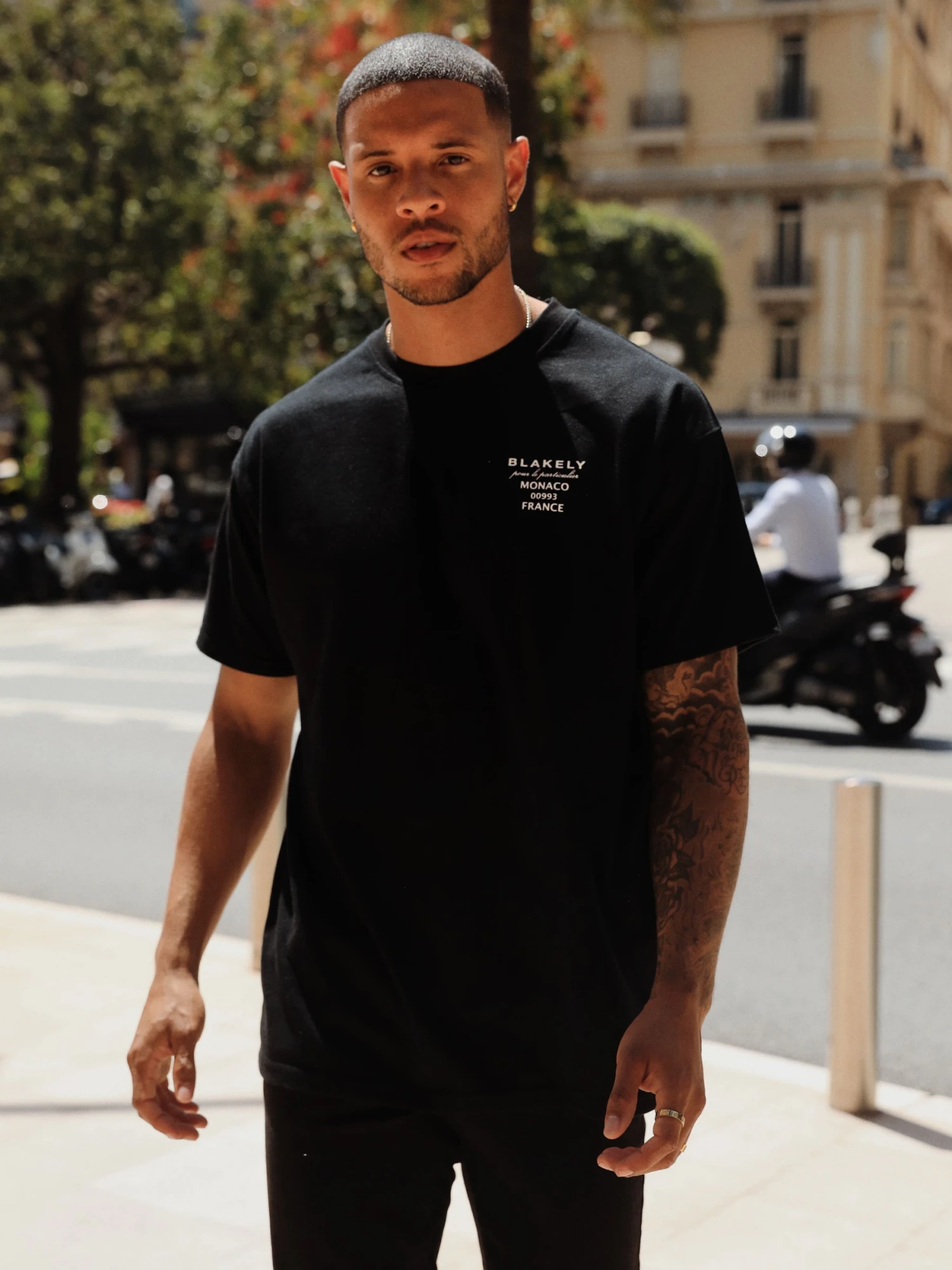 Monaco Relaxed T-Shirt - Black 4 Monaco Relaxed T-Shirt - Black - Image 4