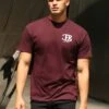 Initial Relaxed T-Shirt - Dark Burgundy -Blakely Clothing Store 197CB2DARKBURGUNDY05D1