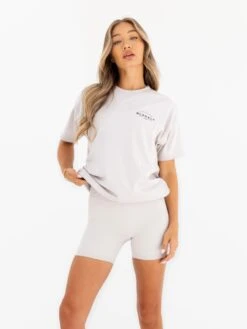 Curved Active Studios Oversized T-Shirt - Ivory -Blakely Clothing Store 197CIVORY01D