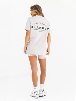 Curved Active Studios Oversized T-Shirt - Ivory -Blakely Clothing Store 197CIVORY03D