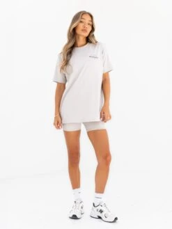 Curved Active Studios Oversized T-Shirt - Ivory -Blakely Clothing Store 197CIVORY04D
