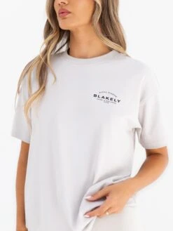 Curved Active Studios Oversized T-Shirt - Ivory -Blakely Clothing Store 197CIVORY05D