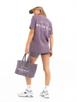 Curved Active Studios Oversized T-Shirt - Grape -Blakely Clothing Store 197CPLUM01D