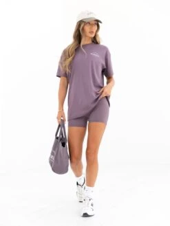 Curved Active Studios Oversized T-Shirt - Grape -Blakely Clothing Store 197CPLUM02D