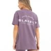Curved Active Studios Oversized T-Shirt - Grape 12 Curved Active Studios Oversized T-Shirt - Grape -Blakely Clothing Store 197CPLUM06LEADD