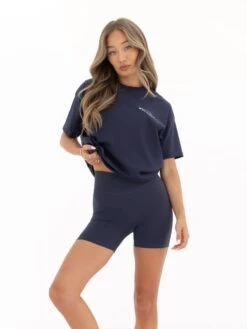 Curved Active Studios Oversized T-Shirt - True Navy -Blakely Clothing Store 197CTRUENAVY01D