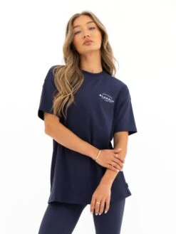 Curved Active Studios Oversized T-Shirt - True Navy -Blakely Clothing Store 197CTRUENAVY02D