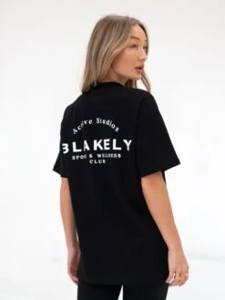 Arched Active Studios Oversized T-Shirt - Black -Blakely Clothing Store 197c Black 02D