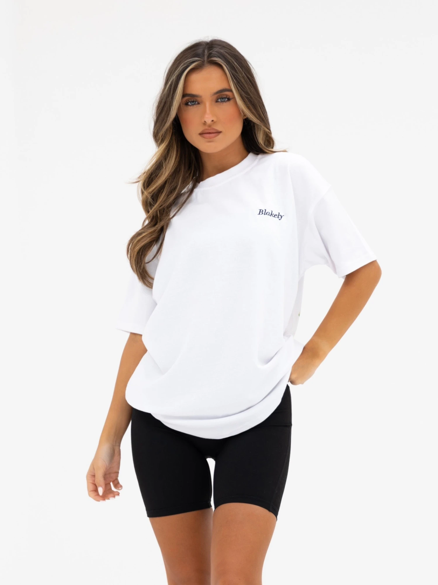 Lia Lemon Oversized T-Shirt - White 2 Lia Lemon Oversized T-Shirt - White - Image 2