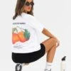 Orla Orange Oversized T-Shirt - White -Blakely Clothing Store 1999ORANGED 1