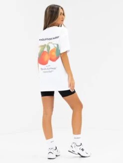 Orla Orange Oversized T-Shirt - White -Blakely Clothing Store 1999ORANGED 2