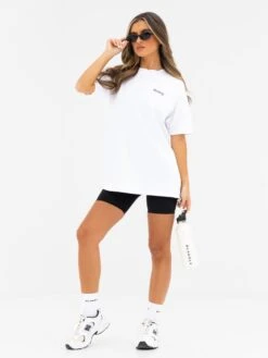 Orla Orange Oversized T-Shirt - White -Blakely Clothing Store 1999ORANGED 4