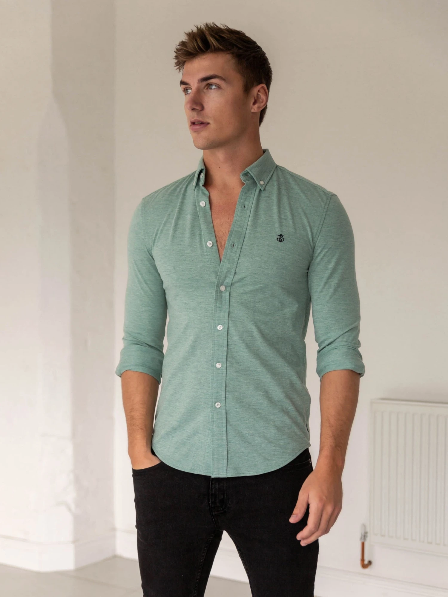 Arlo Soft Stretch Shirt - Green 6 Arlo Soft Stretch Shirt - Green - Image 6