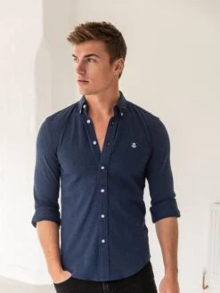 Arlo Soft Stretch Shirt - Navy 10 Arlo Soft Stretch Shirt - Navy -Blakely Clothing Store 2002Navy 07D