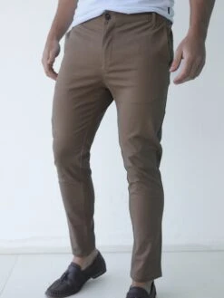 Blakely Clothing Sloane Slim Fit Tailored Chinos - Brown -Blakely Clothing Store 2009 1BROWND 2