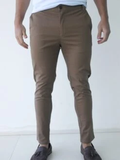 Blakely Clothing Sloane Slim Fit Tailored Chinos - Brown -Blakely Clothing Store 2009 1BROWND 3