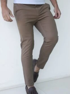 Blakely Clothing Sloane Slim Fit Tailored Chinos - Brown
