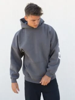 Idris Oversized Hoodie - Charcoal -Blakely Clothing Store 2011BCHARCOALD 1