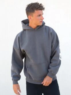Idris Oversized Hoodie - Charcoal -Blakely Clothing Store 2011BCHARCOALD 2