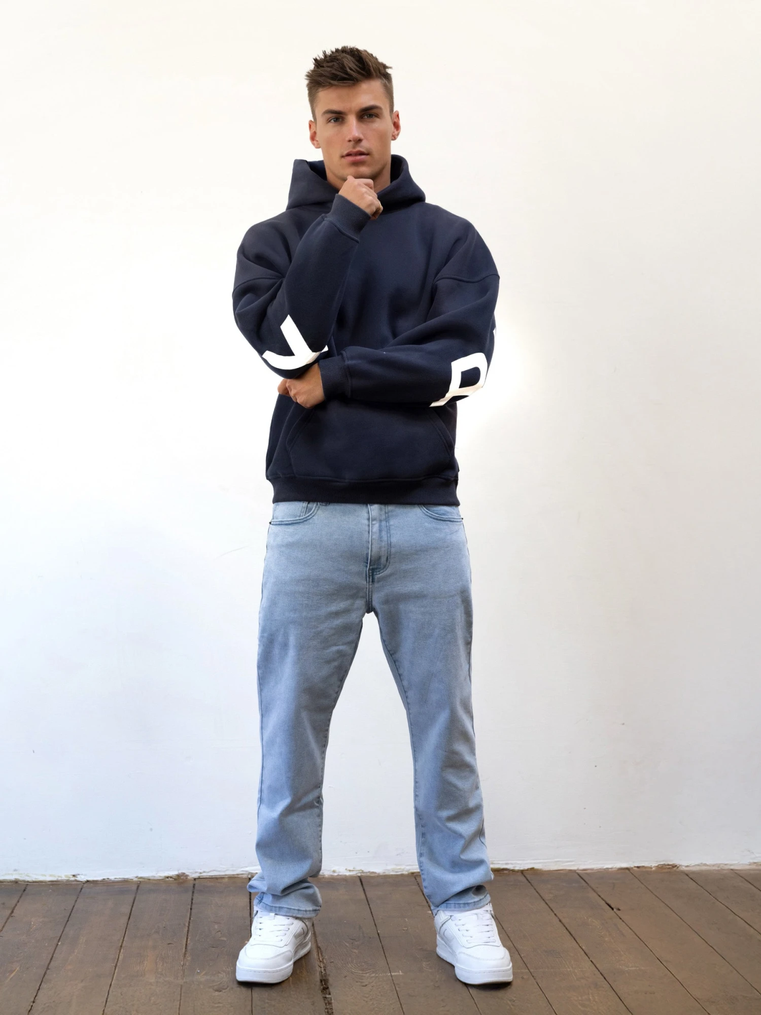 Idris Oversized Hoodie - True Navy 4 Idris Oversized Hoodie - True Navy - Image 4