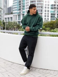 Idris Oversized Hoodie - Pine Green -Blakely Clothing Store 2011MPINE03D