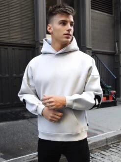 Idris Oversized Hoodie - Stone -Blakely Clothing Store 2011MSTONED 1