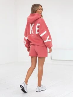 Isabel Oversized Hoodie - Sunrise Coral -Blakely Clothing Store 2011WCoral 04D