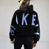 Members Isabel Oversized Hoodie - Black & Blue -Blakely Clothing Store 2011WMBlackB 03D
